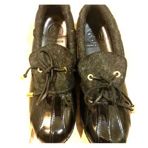 Tory Burch Duck Patent Leather Women Shoes, Size 8